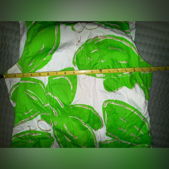 Lilly Pulitzer Womens Green Delia Resort Green Stinger Shift Dress 12 EUC - Picture 4 of 10